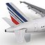 Airbus A318 Air France Rigged 3D Model
