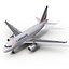 Airbus A318 Air France Rigged 3D Model