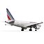 Airbus A318 Air France Rigged 3D Model
