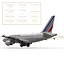 Airbus A318 Air France Rigged 3D Model