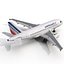 Airbus A318 Air France Rigged 3D Model