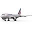 Airbus A318 Air France Rigged 3D Model