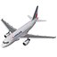 Airbus A318 Air France Rigged 3D Model