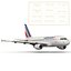 Airbus A318 Air France Rigged 3D Model