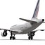 Airbus A318 Air France Rigged 3D Model
