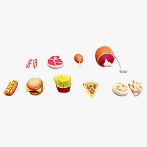 3D Emoji Food Pack 002