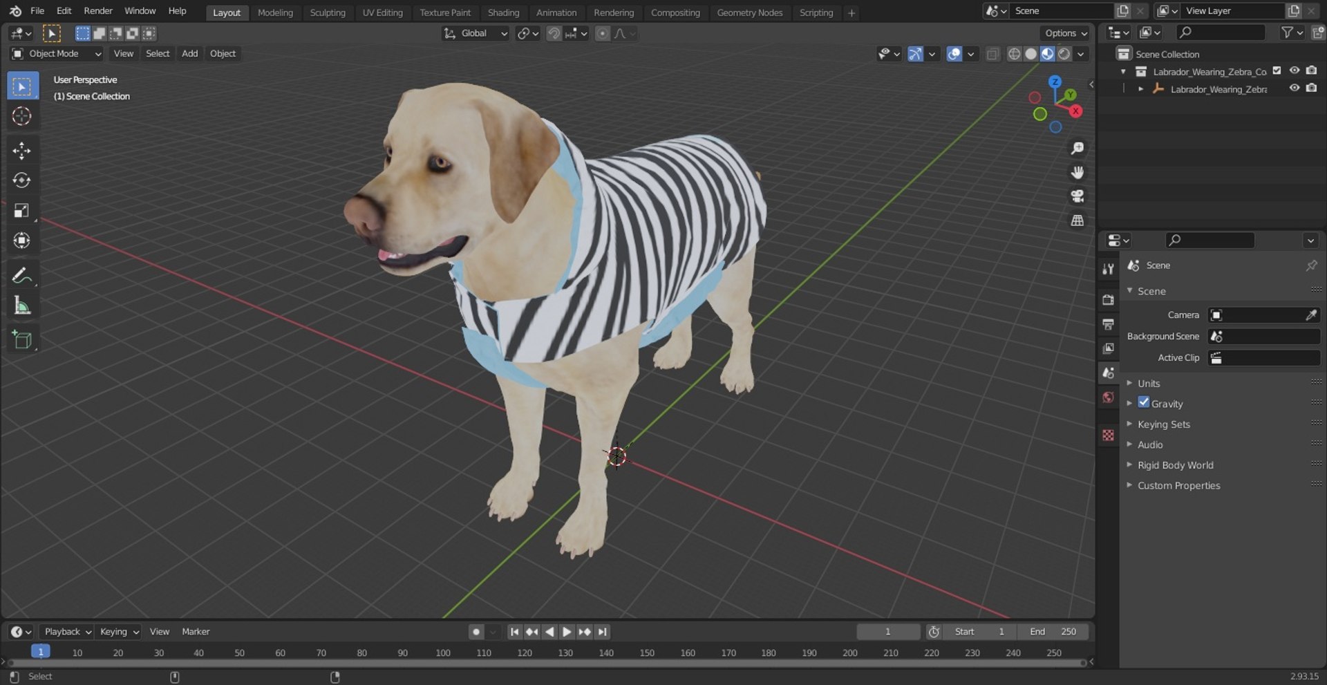 Labrador Wearing Zebra Coat 3D model https://p.turbosquid.com/ts-thumb/t3/6DrX9B/70/labradorwearingzebracoat3dmodel026/jpg/1678701449/1920x1080/fit_q87/a7ffa339581b8d7d822063fb76a99cb0c25141c6/labradorwearingzebracoat3dmodel026.jpg