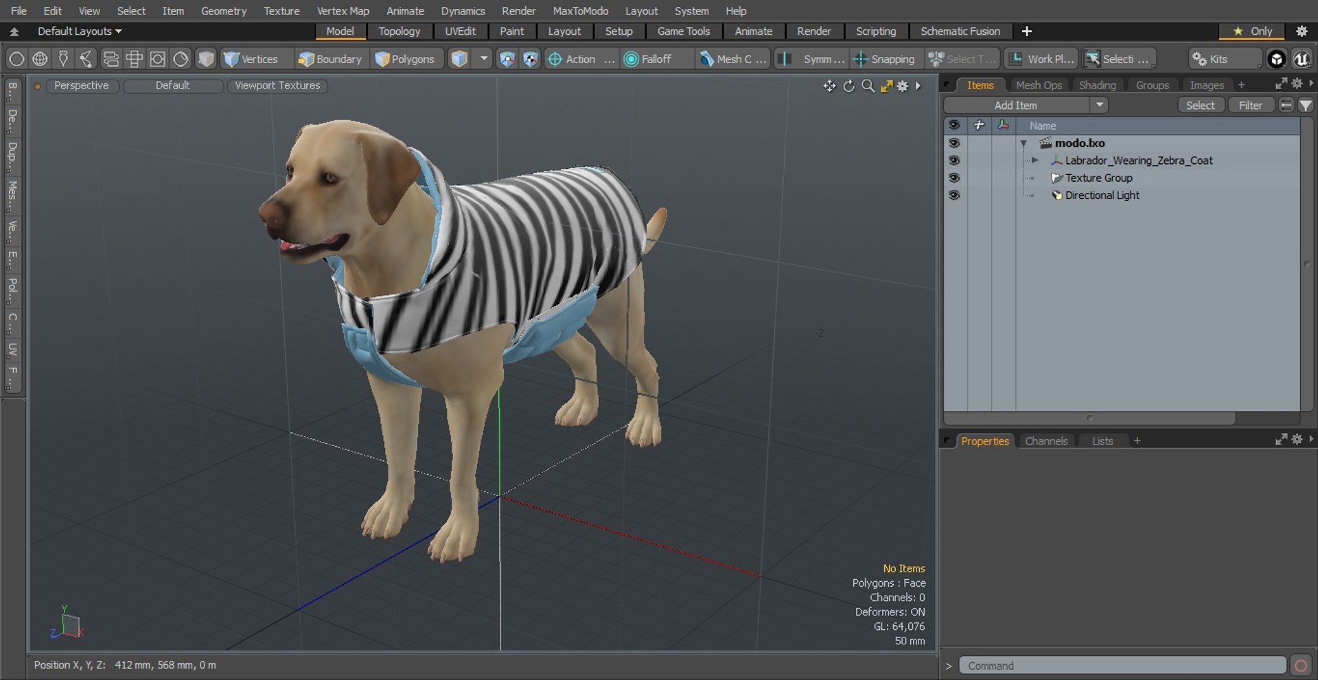 Labrador Wearing Zebra Coat 3D model https://p.turbosquid.com/ts-thumb/t3/6DrX9B/nD/labradorwearingzebracoat3dmodel025/jpg/1678701446/1920x1080/fit_q87/df05427cc05835a74f2e7e082b73cf119a016e8b/labradorwearingzebracoat3dmodel025.jpg