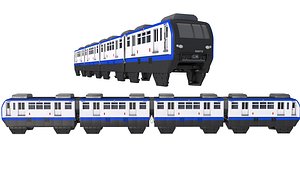 3D Chongqing Monorail Train model