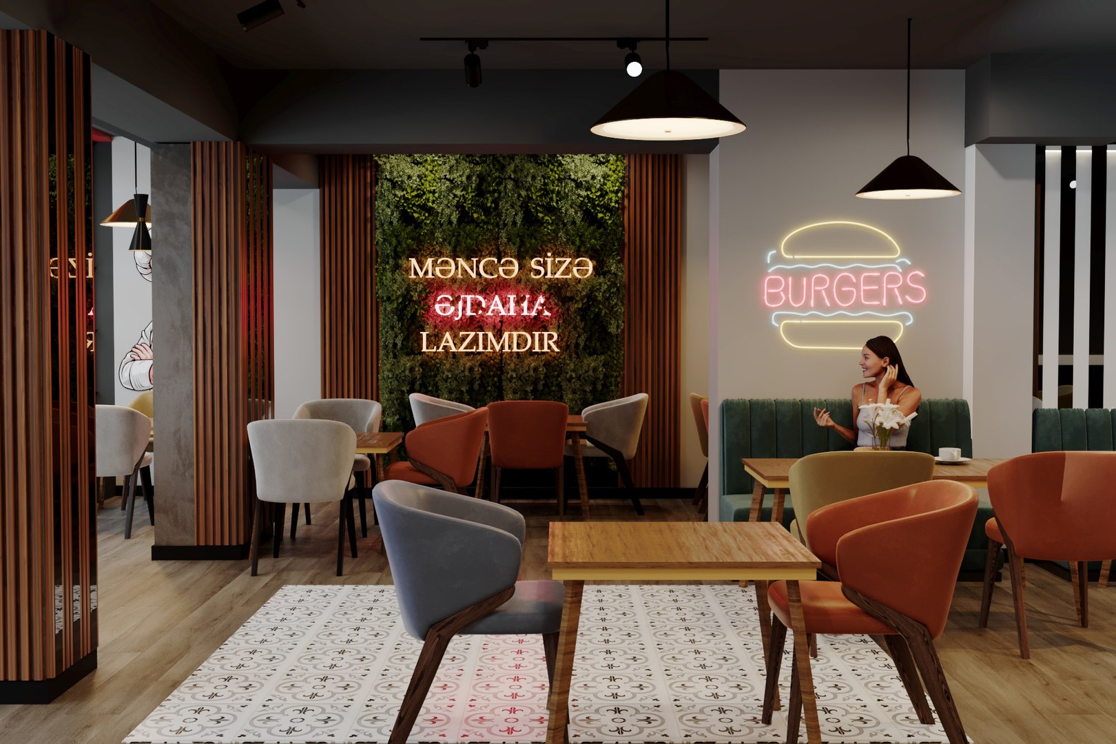 Burger Restaurant Model - TurboSquid 2302645