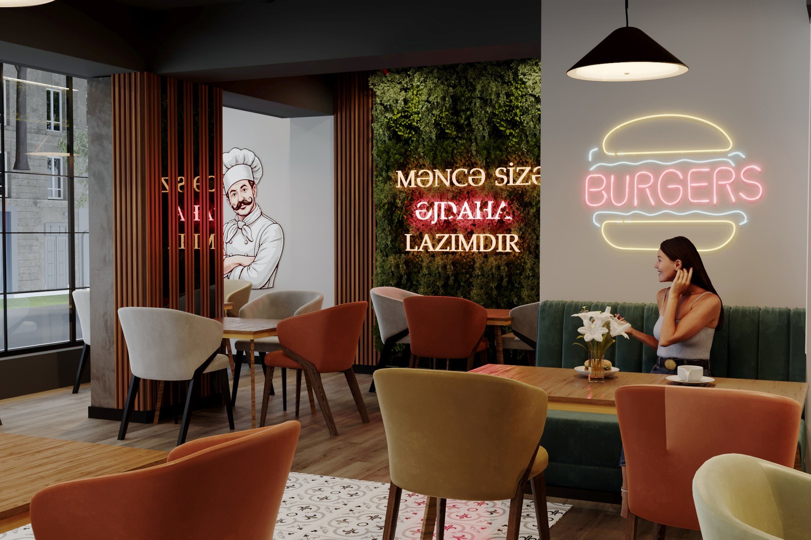 Burger Restaurant Model - TurboSquid 2302645