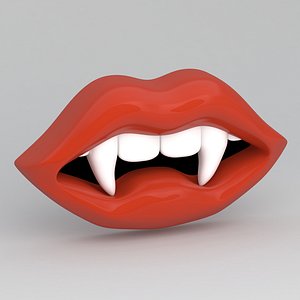 3D model Vampire Red Lips