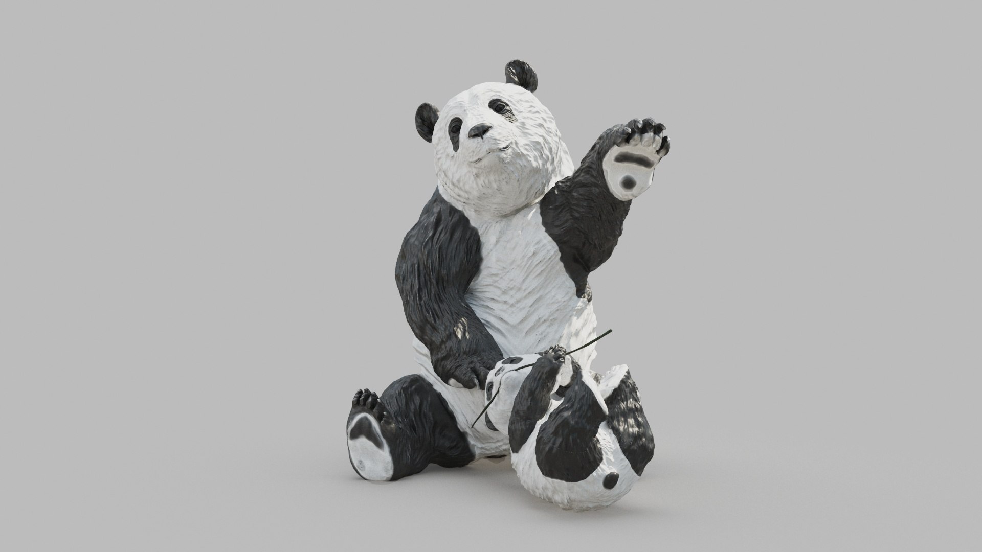 3D Pandas Statue - TurboSquid 1832330