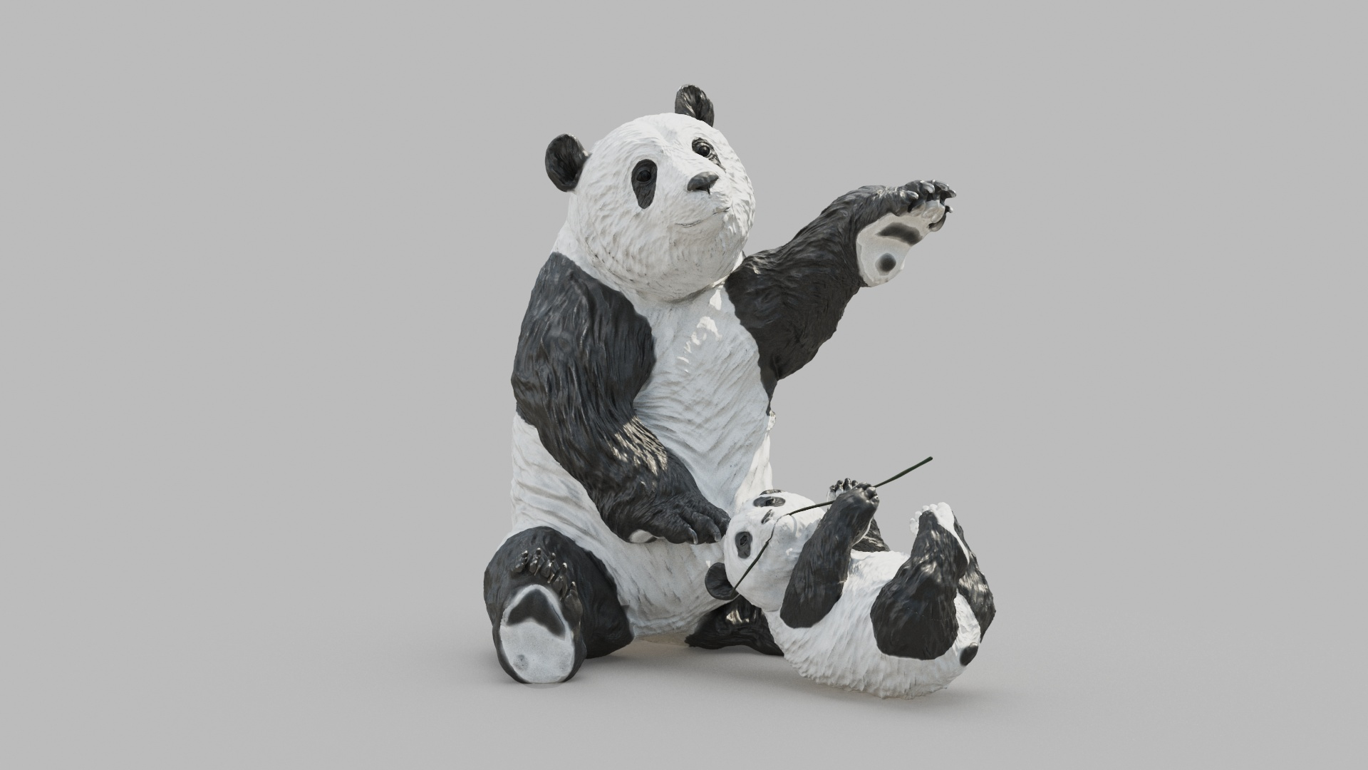 3D Pandas Statue - TurboSquid 1832330