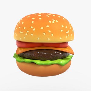 cartoon low-poly 3D model