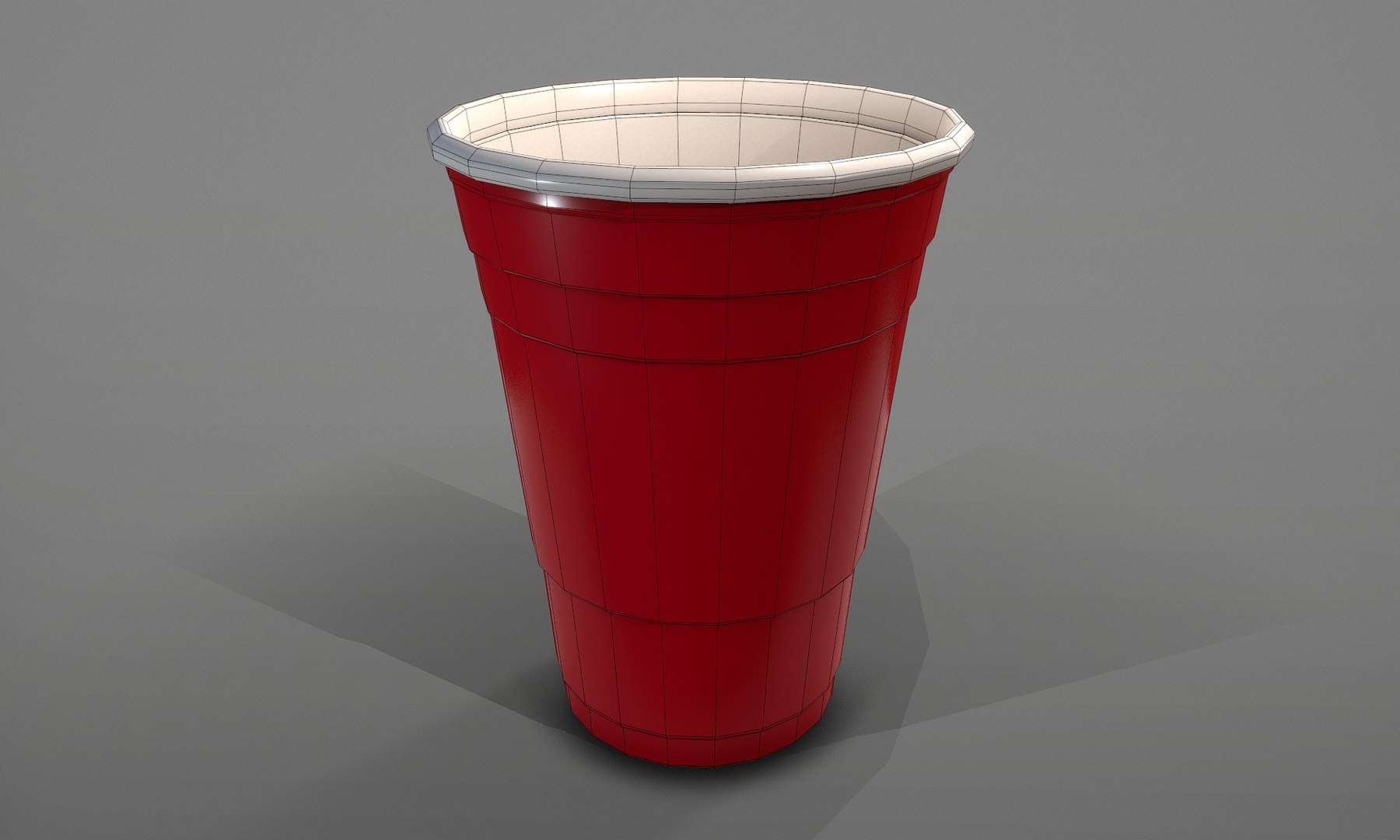 3D Red Beer Pong Plastic Solo Cup https://p.turbosquid.com/ts-thumb/t3/MXoCvy/T9/turntablecolourwireframe_00003/png/1669834498/1920x1080/fit_q87/94fa97ebdd48c7915c8642bdbfd216e20c83aed0/turntablecolourwireframe_00003.jpg