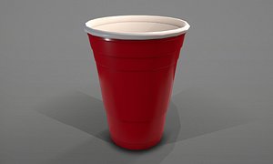 3D Red Beer Pong Plastic Solo Cup