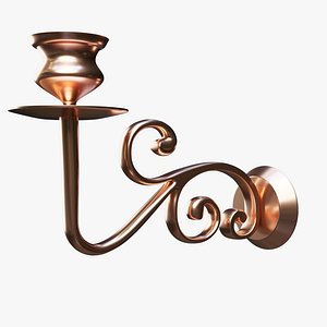 Candleholder Bronze Wall Mounted
