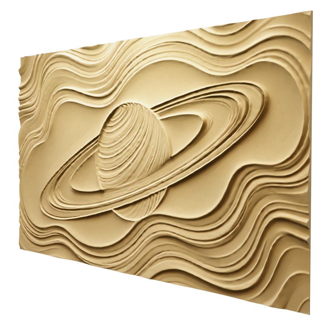3D Model Modern Panel Wall Decor Set Relief Stl Mural CNC 159 ...