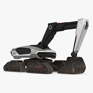 Excavator Futuristic Concept Old