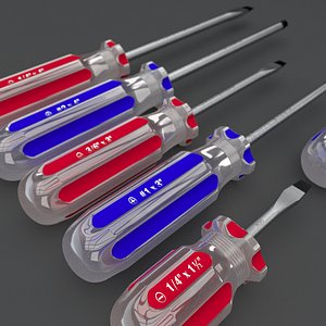 3d model screw driver