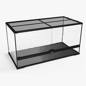 Empty Long Terrarium for Exotic Animals
