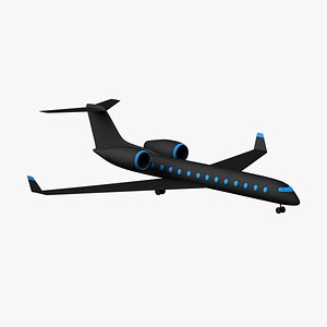 3D cartoon toon plane