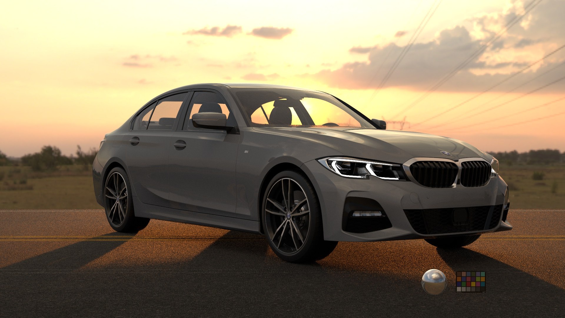 BMW 3 Series Sport-Rigged And Render Ready-unreal-vray-redshift 3D ...