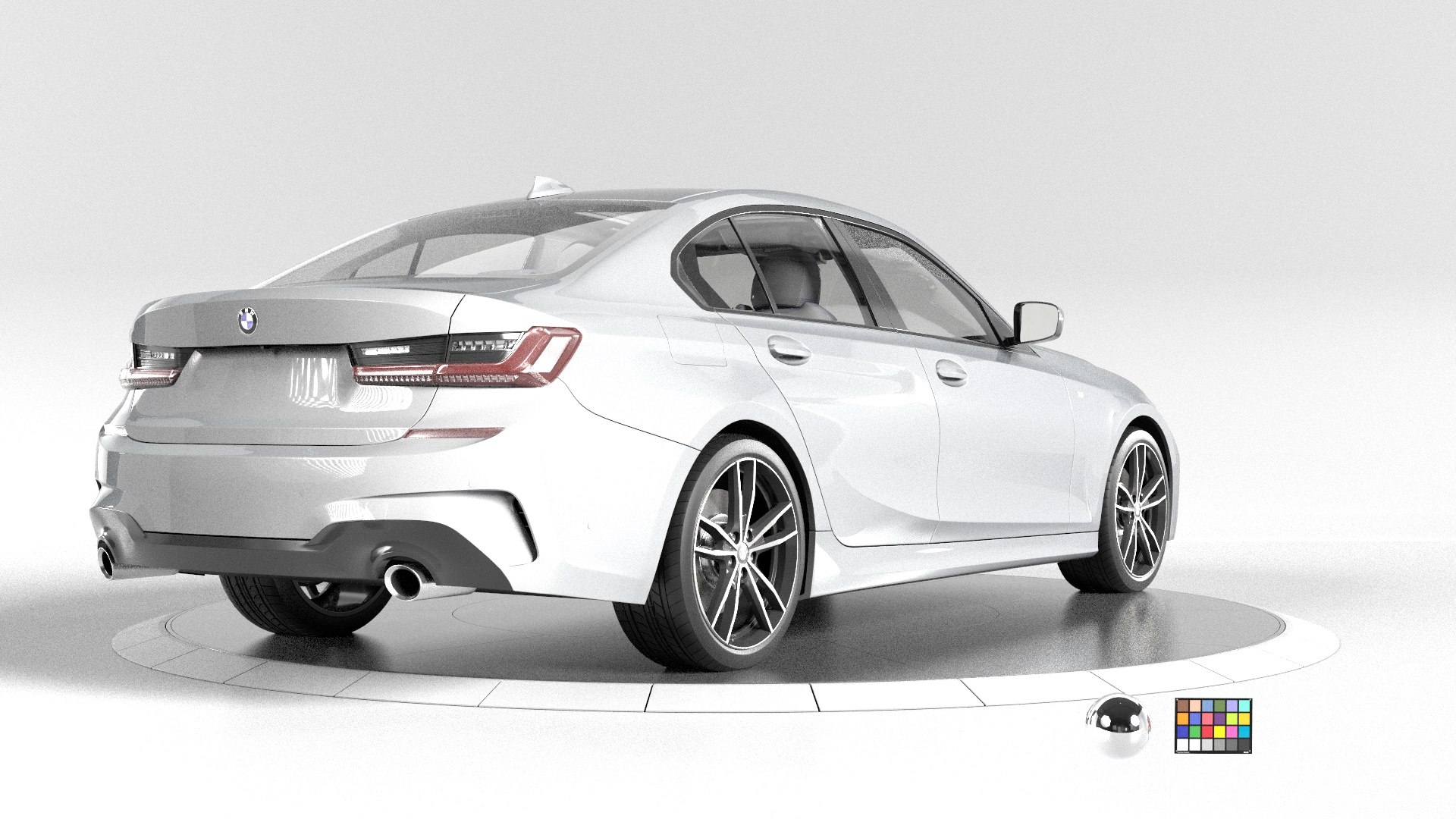 BMW 3 Series Sport-Rigged And Render Ready-unreal-vray-redshift 3D ...