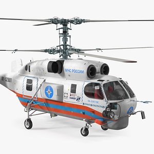 3D Kamov KA32 Russia EMERCOM Helicopter model