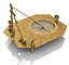Vintage Brass Sundial Antique Gilbert & Sons London Directional Pendulum Compass Ca 1755