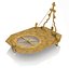 Vintage Brass Sundial Antique Gilbert & Sons London Directional Pendulum Compass Ca 1755