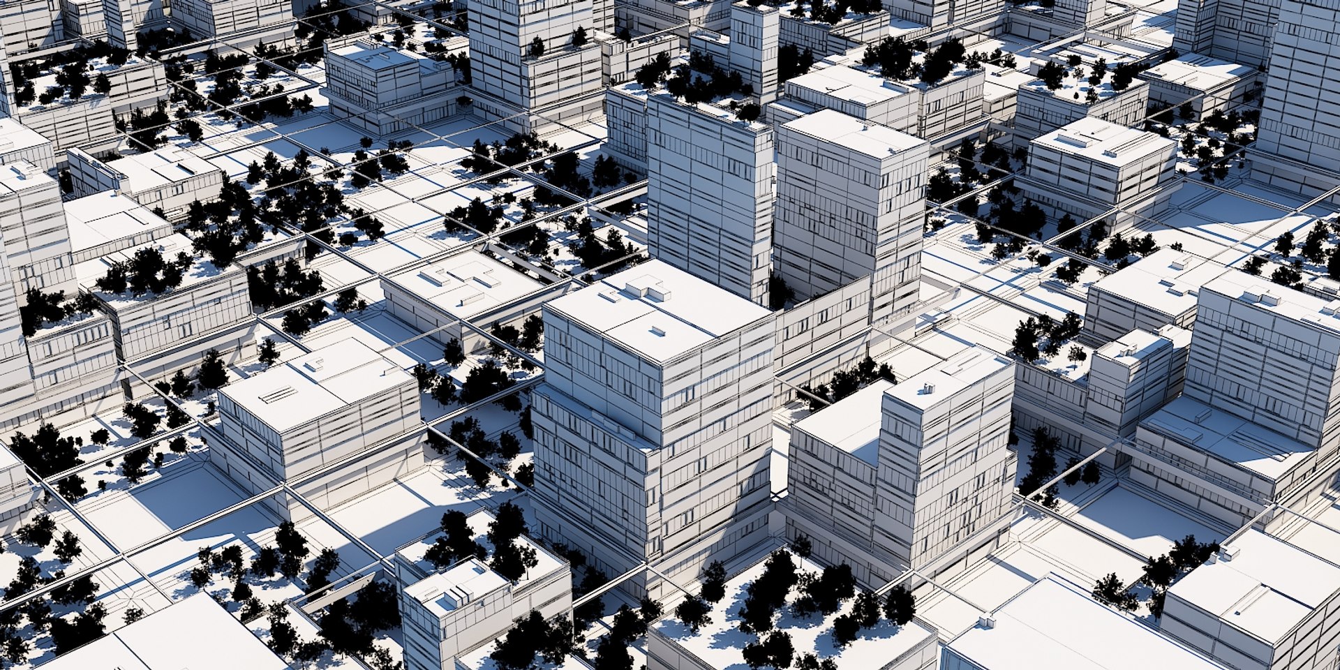 3D Futuristic City Cityscape Model - TurboSquid 1452679
