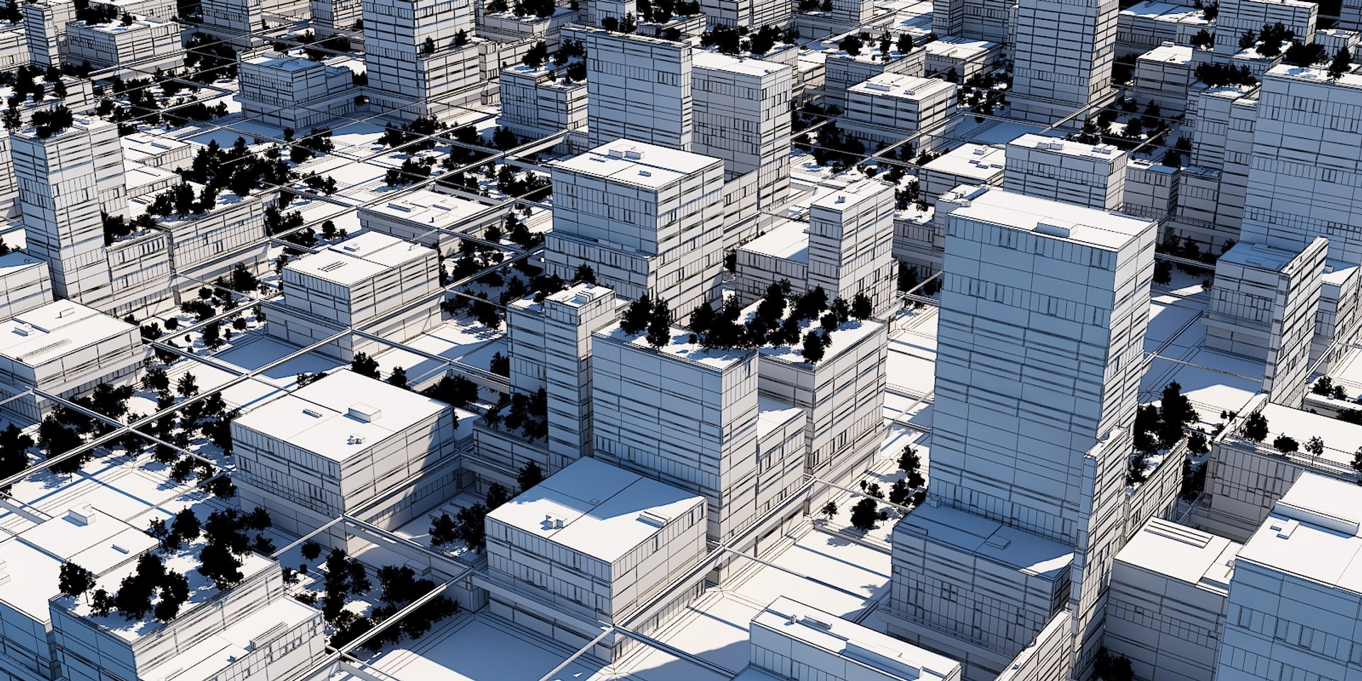 3D Futuristic City Cityscape Model - TurboSquid 1452679