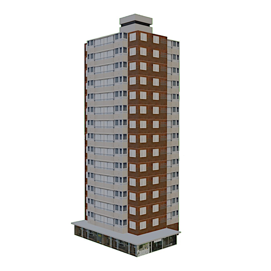 Torre Sur Building Ready For MSFS 2020 Model - TurboSquid 2298976