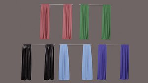 The Curtains Collection 3D model