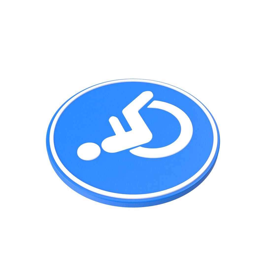 Disabled Sign 3D - TurboSquid 2318588