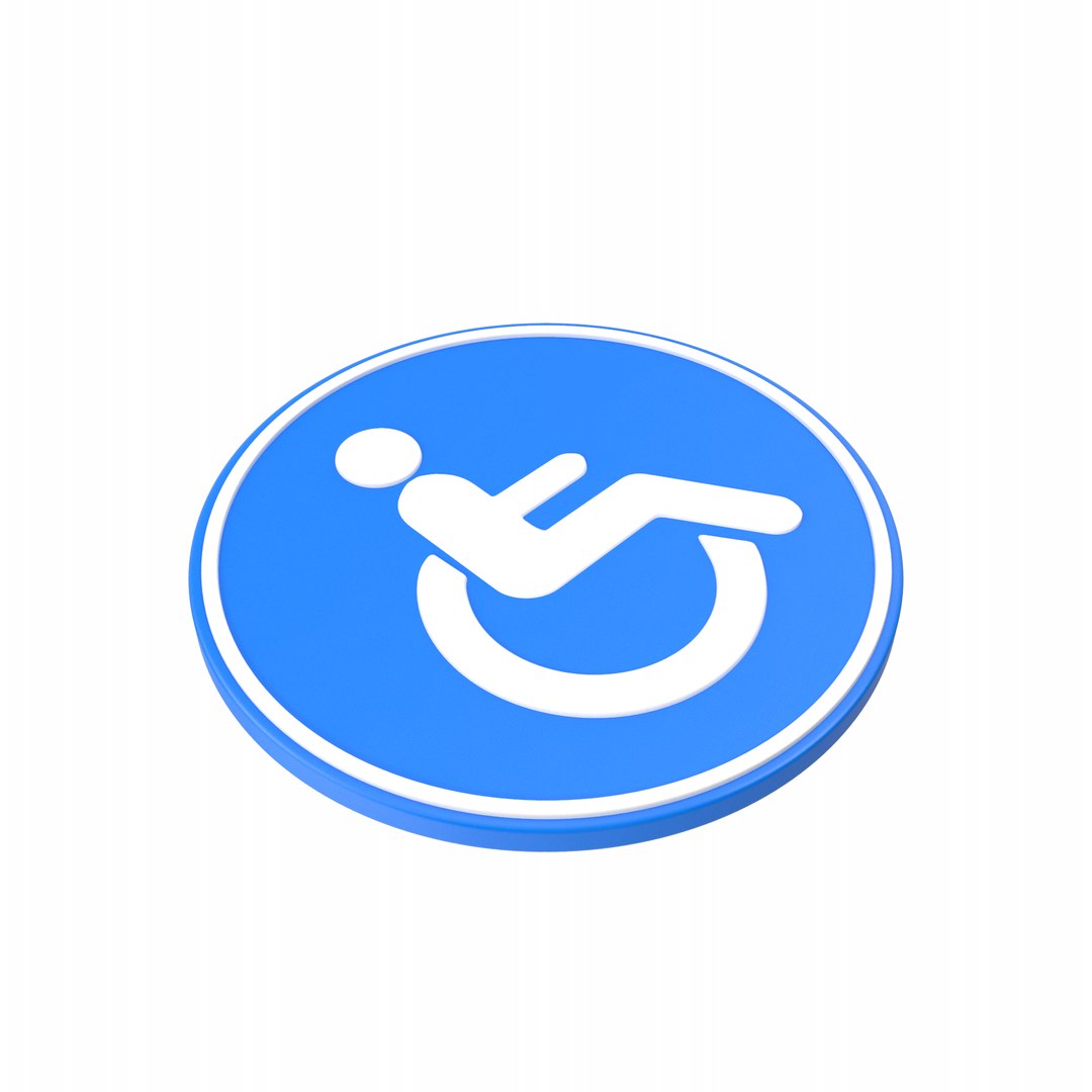 Disabled Sign 3D - TurboSquid 2318588