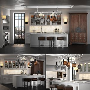 3D loft vintage model