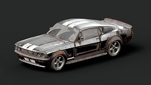 Classic Vehicle 01 - 3 Different Material  - Game Ready Car