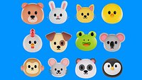 Animojis 3D Icon Pack