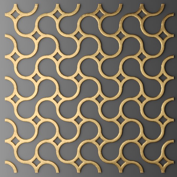 panel lattice grille 3d model