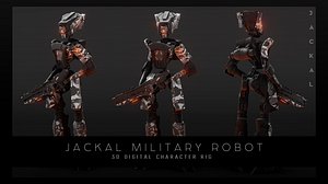 Jackal Sci-Fi Military Robot