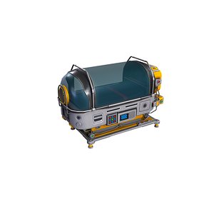 SCI-FI Medical Capsule V1 Futuristic Healing Chamber Game Ready PBR