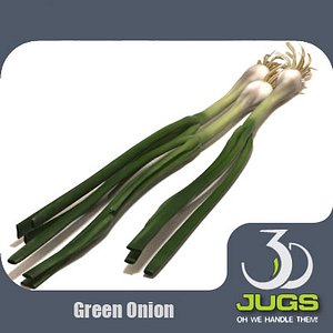 spring onion 3d model