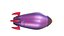 3D Stylized low poly Rocket 3D model model