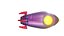 3D Stylized low poly Rocket 3D model model