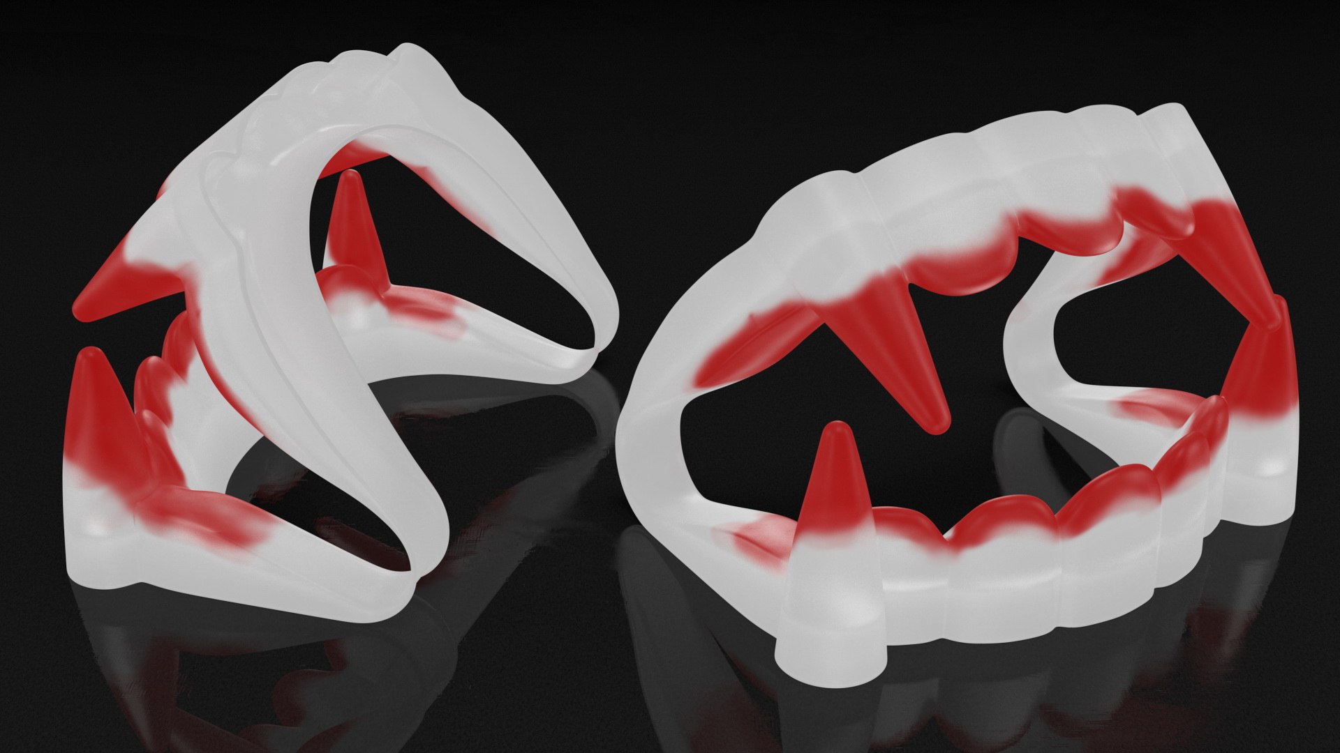 Plastic Vampire Teeth Red 3D model https://p.turbosquid.com/ts-thumb/t4/I2sR3o/bF/plasticvampireteethredvray3dmodel002/jpg/1630358002/1920x1080/fit_q87/840848ed160257570643b5a9de0ccec826bc849b/plasticvampireteethredvray3dmodel002.jpg