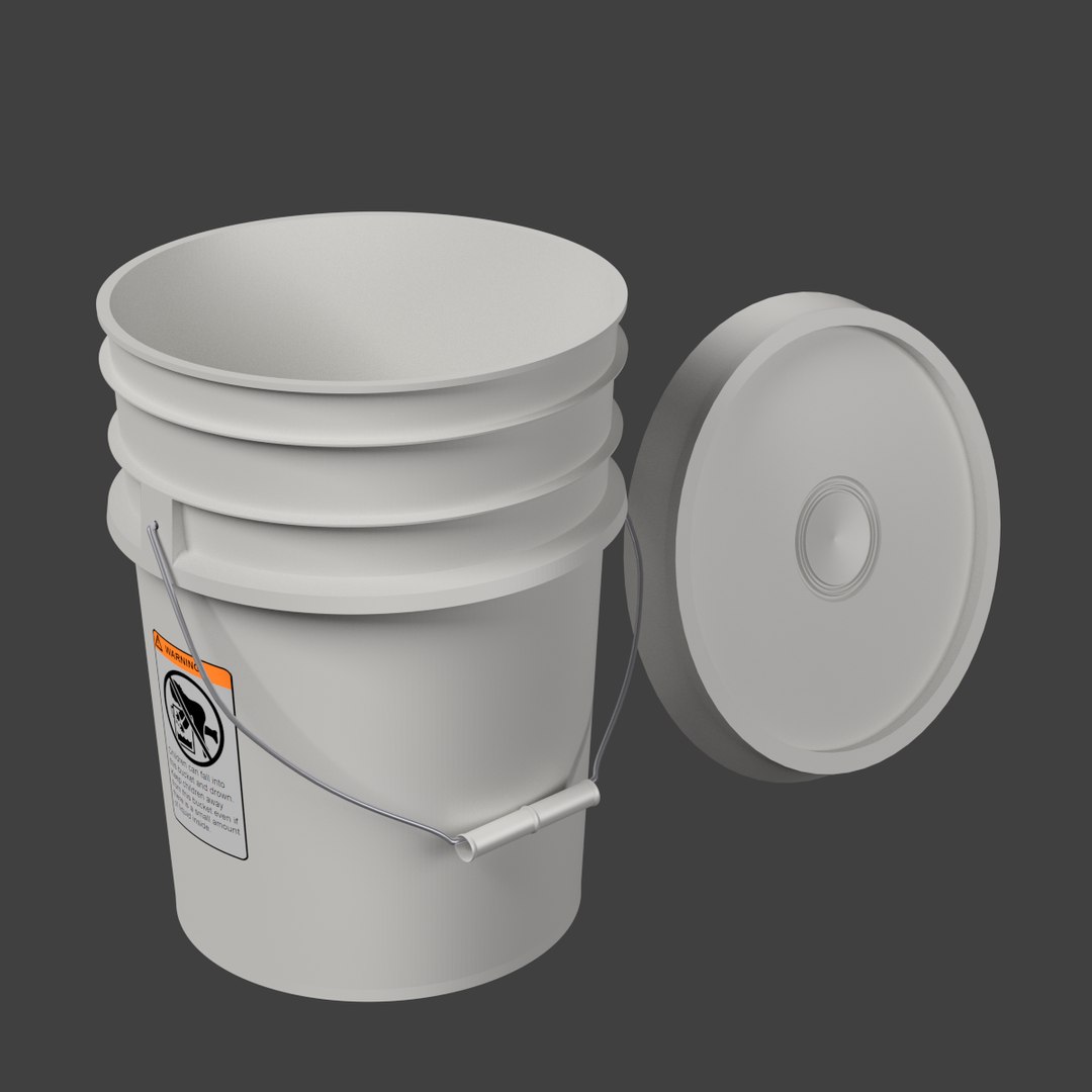 3d Model Realistically Bucket