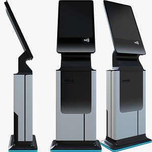 POS Terminal Blue Fire